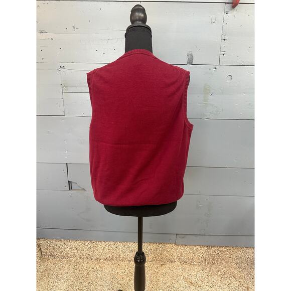 Jos. A. Bank Traveler Maroon Sweater Vest Large - Picture 2 of 5